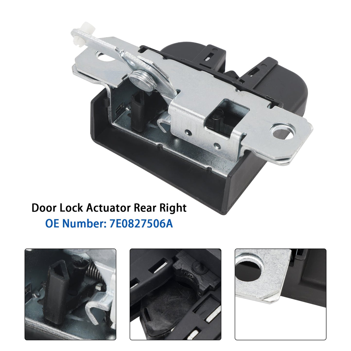 VW Transporter T5 T6 Rear Right Door Lock Actuator Lower 7E0827506A