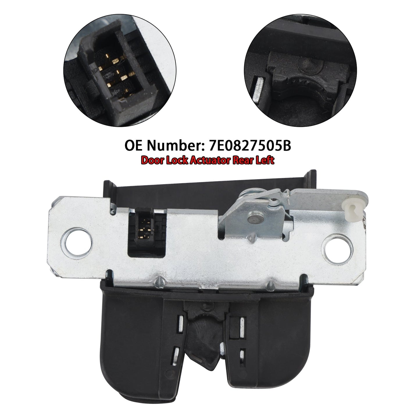 VW Transporter T5 T6 Rear Left Door Lock Actuator 7E0827505B