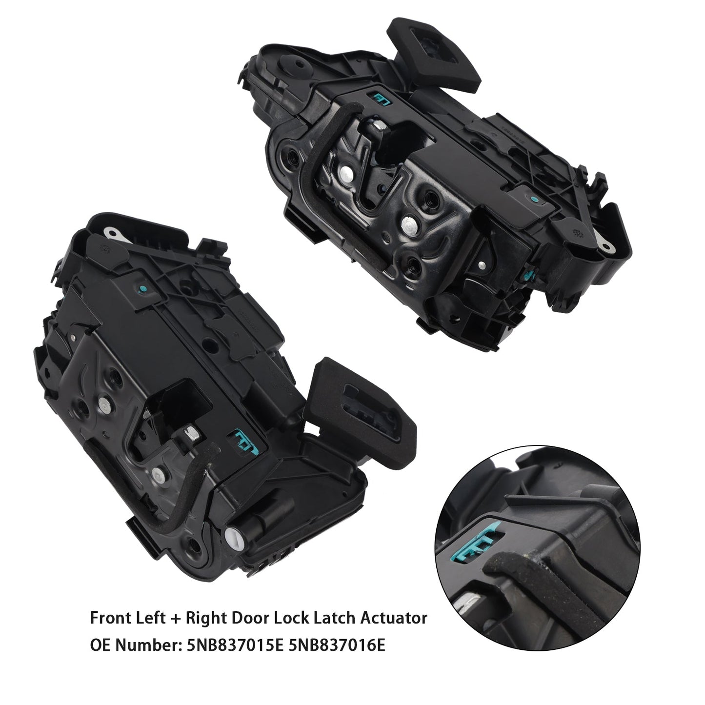 VW Golf 7 Audi Skoda Front Left + Right Door Lock Latch Actuator 5NB837015E 5NB837016E