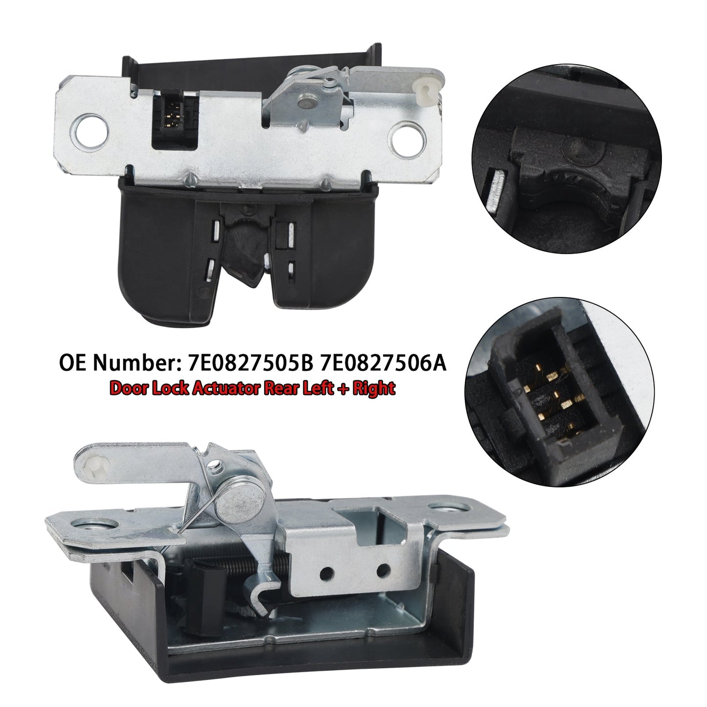 VW Transporter T5 T6 Rear Left+Right Door Lock Actuator 7E0827505B 7E0827506A