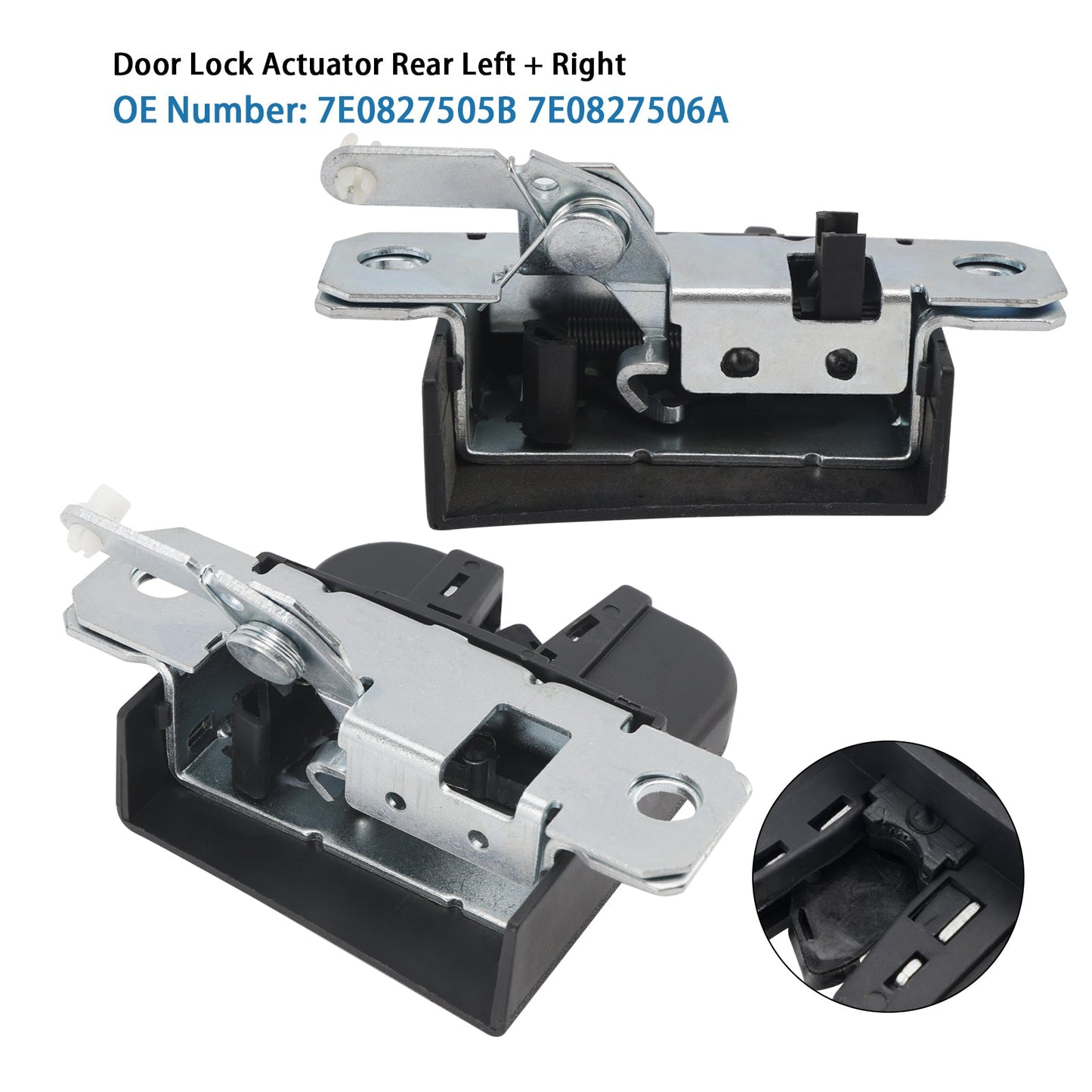 VW Transporter T5 T6 Rear Left+Right Door Lock Actuator 7E0827505B 7E0827506A