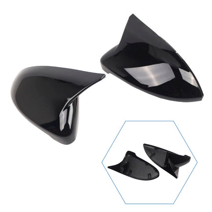 VW Golf MK7 2015-2019 2pcs Gloss Black Door Wing Mirror Cover Caps Casing