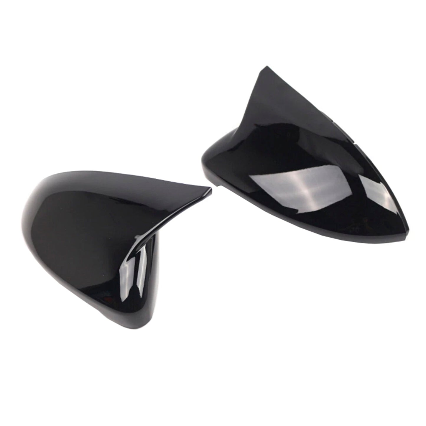 VW Golf MK7 2015-2019 2pcs Gloss Black Door Wing Mirror Cover Caps Casing
