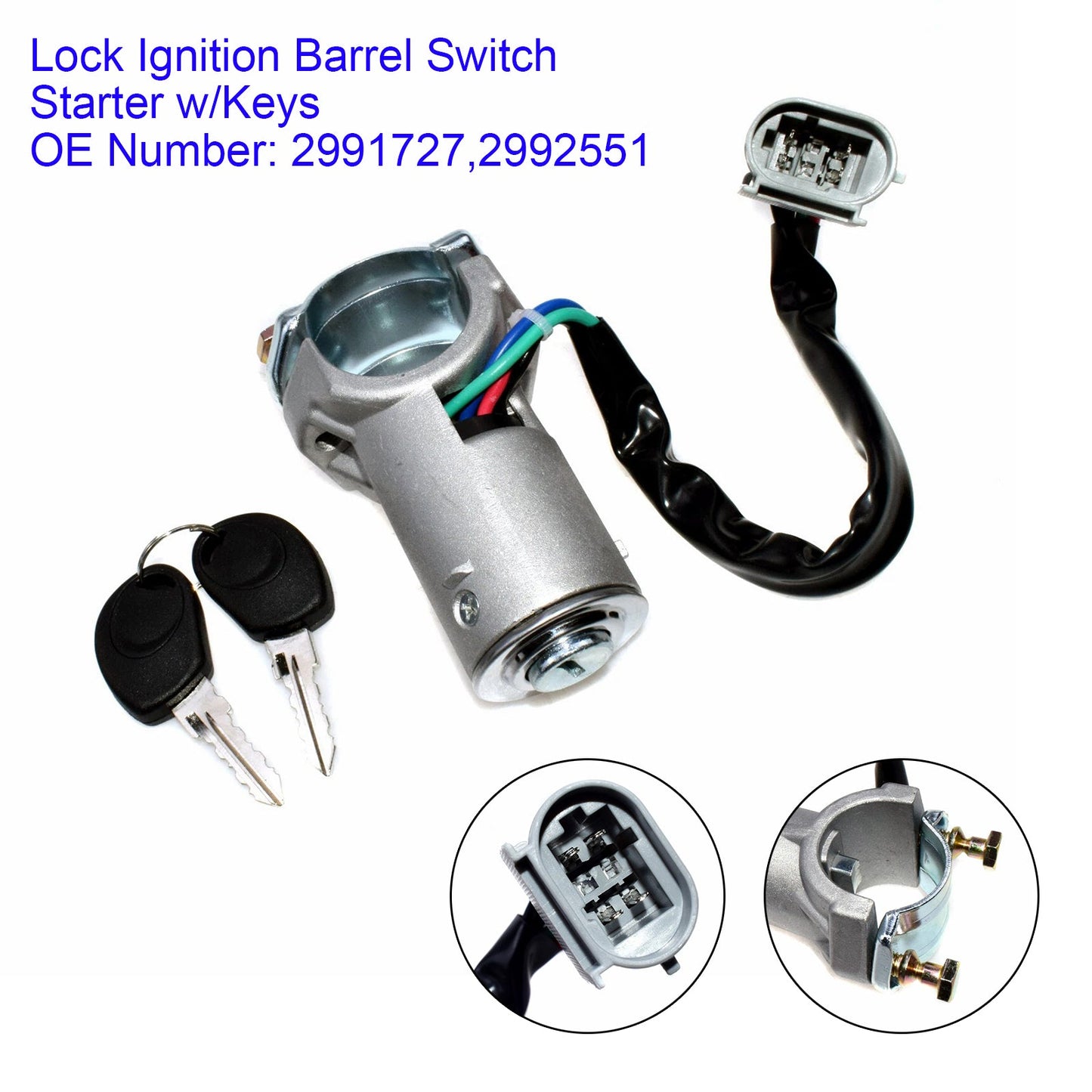 Iveco Daily Mk3 1999-2006 Lock Ignition Barrel Switch Starter w/Keys 2991727