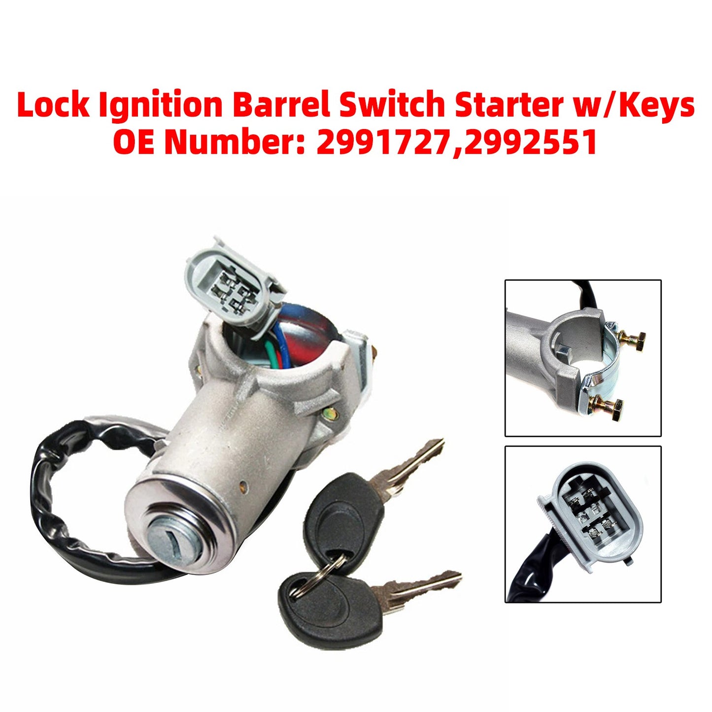 Iveco Daily Mk3 1999-2006 Lock Ignition Barrel Switch Starter w/Keys 2991727