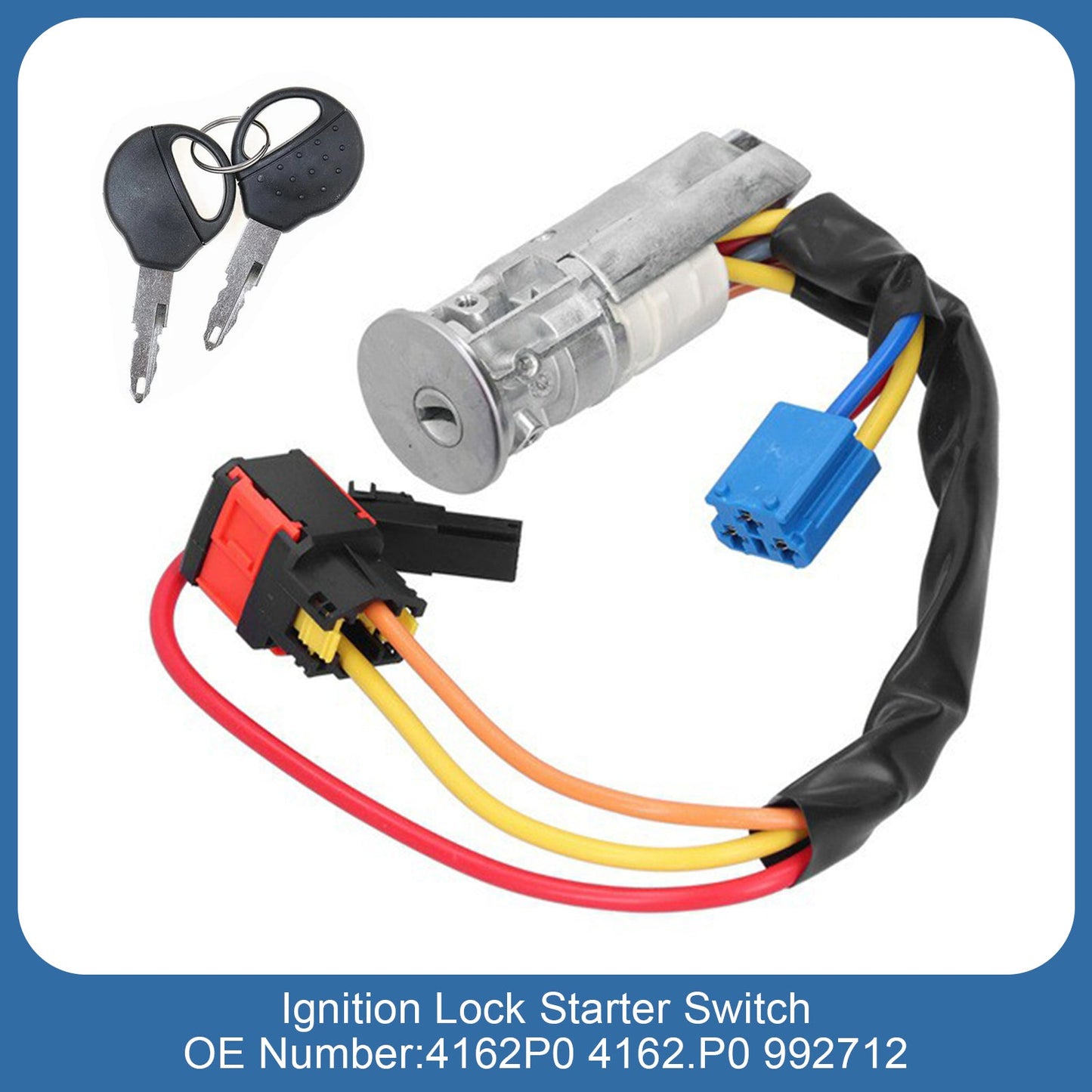 Peugeot 206 Citroen Picasso Ignition Lock Starter Switch with 2 Keys