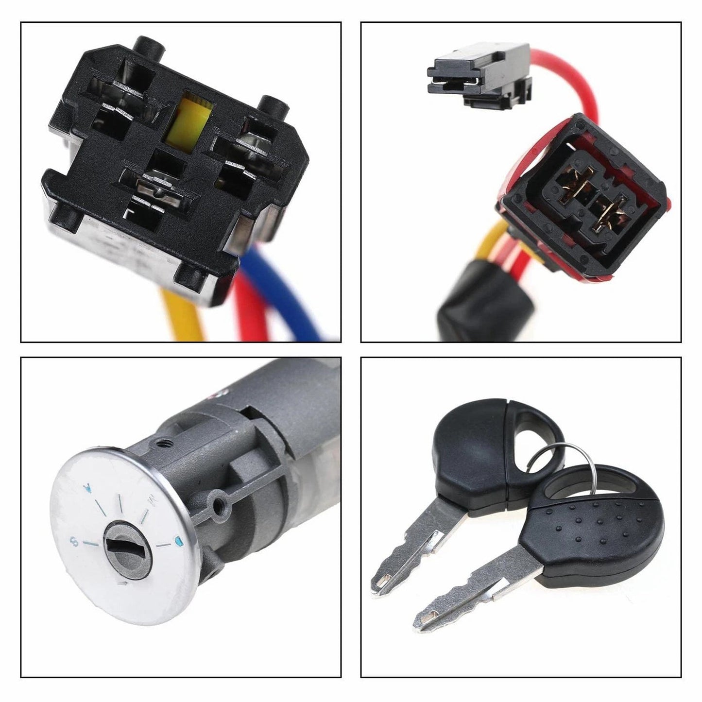 Peugeot 206 Citroen Picasso Ignition Lock Starter Switch with 2 Keys