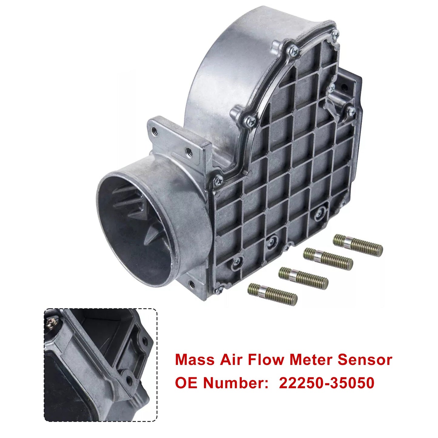 1989-1995 Toyota pickup & 4runner 22RE 2.4L Mass Air Flow Meter Sensor 22250-35050