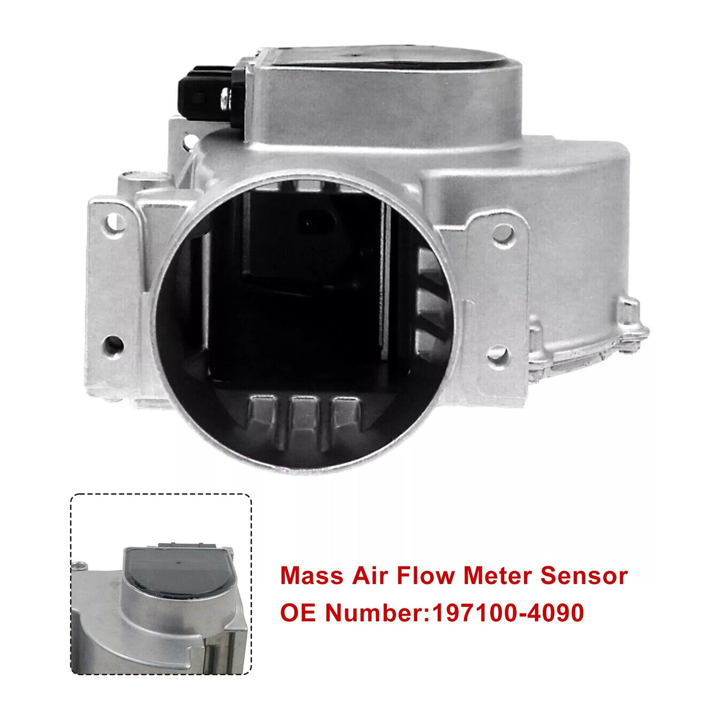 1990-1994 Mazda 323 Miata Protege 197100-4090 Mass Air Flow Sensor Meter