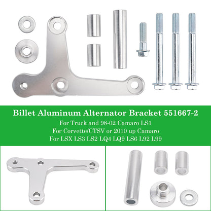 1998-2002 Camaro LS1 LSX LS3 Billet Aluminum Alternator Bracket 551667-2