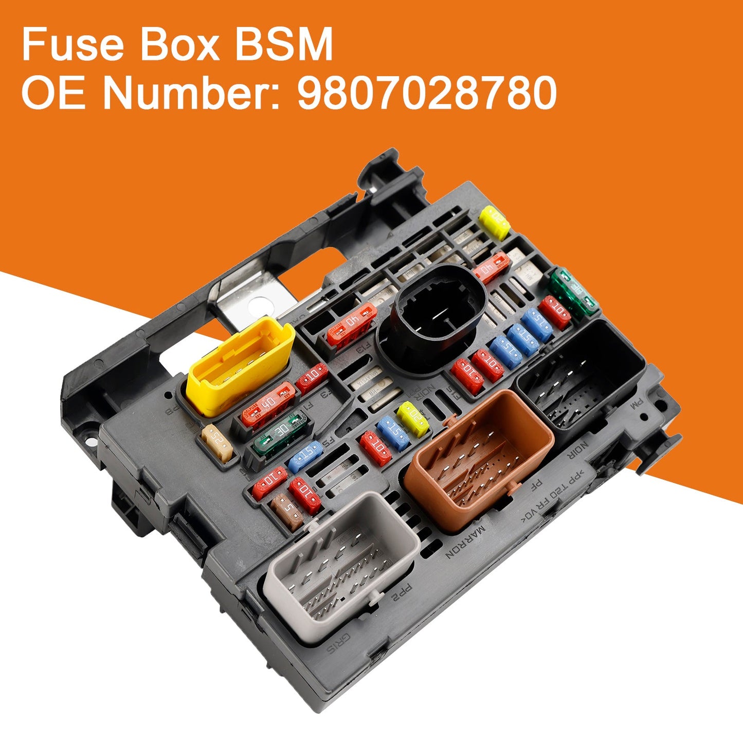 Fuse Box BSM 9807028780 For Citroen Berlingo C4 C8 Peugeot Partner 307 2007-