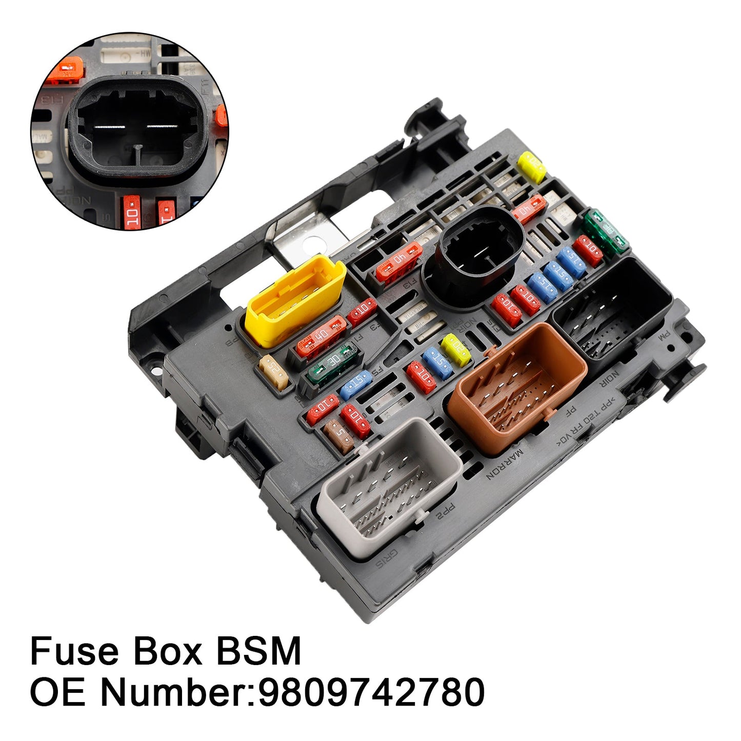 Fuse Box BSM 9809742780 For Citroen Berlingo C4 C8 Peugeot Partner 307 2007-