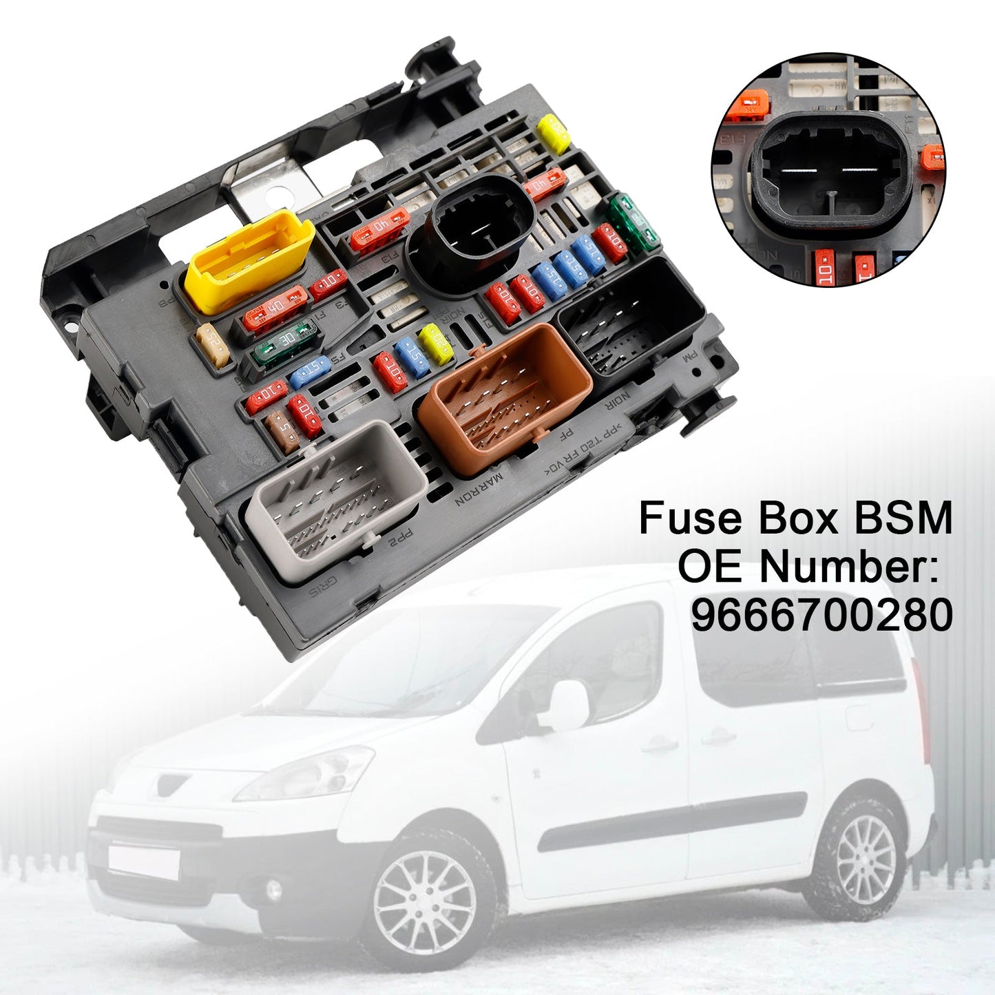 2008-2019 Citroen Berlingo 9666700280 Fuse Box BSM