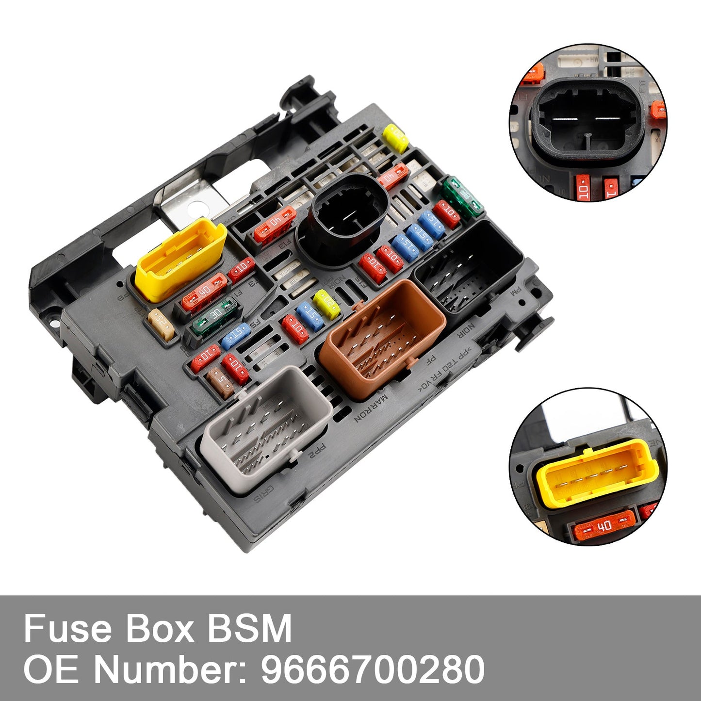 Fuse Box BSM 9666700280 For Citroen Berlingo C4 C8 Peugeot Partner 307 2007-