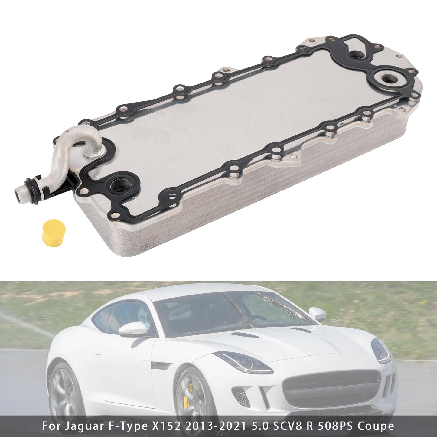Engine Oil Cooler LR039821 For Land Rover Range Rover 3 4 Jaguar XK X150 XF 5.0 508PS