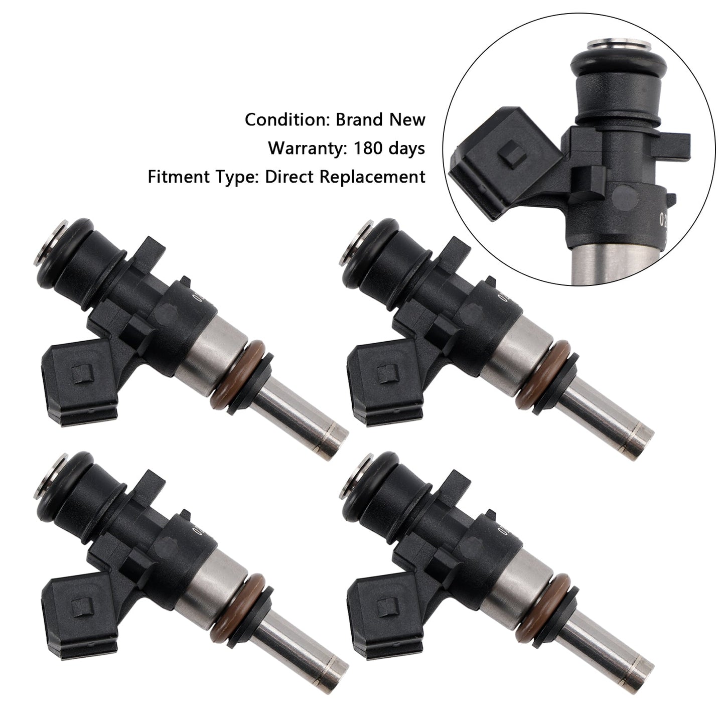 4PCS Fuel Injector 0280158040 980CC Fit Citroen Fit Peugeot Fit Renault