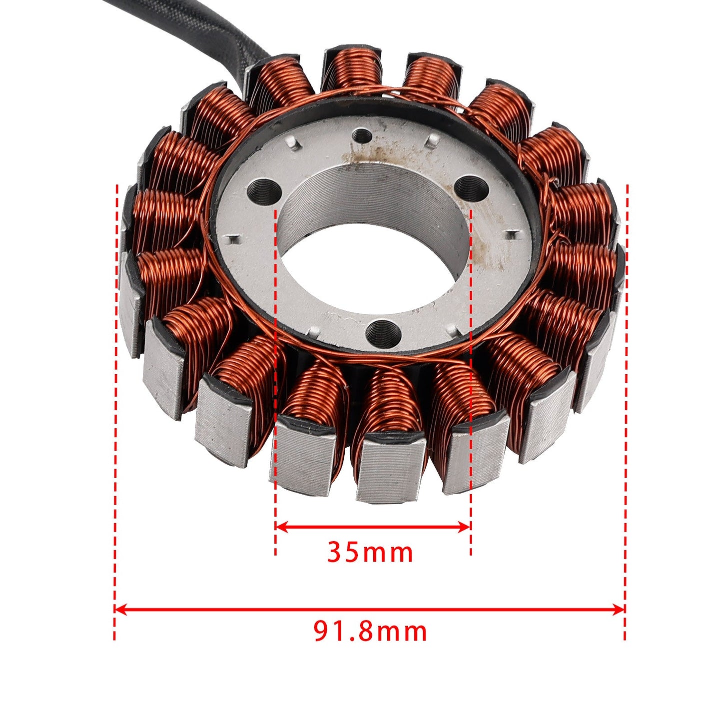 18-Pole Magneto Generator Stator Fit for Kymco Grand Dink People B&W 250 (Carburetor Models)
