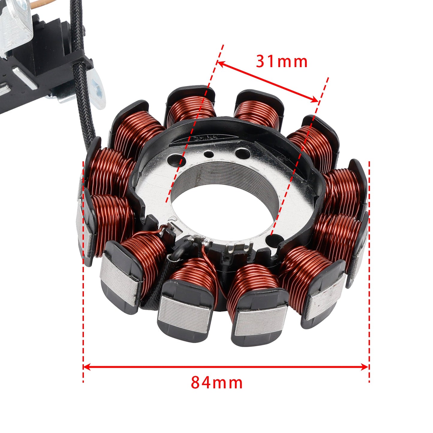 12-Pole Magneto Generator Stator Fit for Piaggio Liberty Fly Zip 50 4T