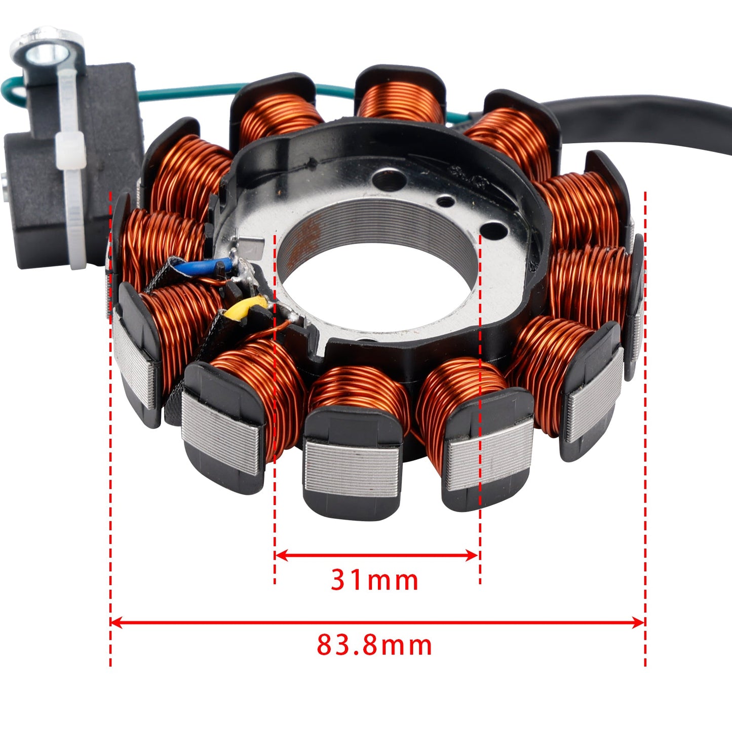 Estator generador Magneto de 12 polos apto para Vespa LX 50 4T 4V Primavera S Sprint Fly Aprilia Scarabeo 50cc