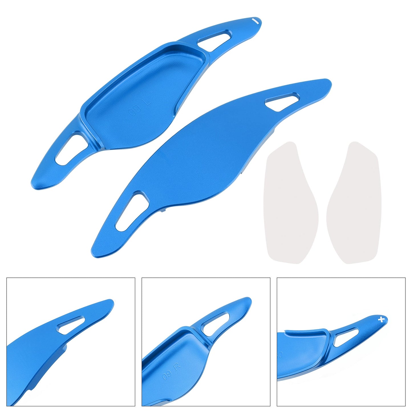 Blue Steering Wheel Paddle Shifter Extensions For BMW G20 G21 G30 G31 F40 F22 F23