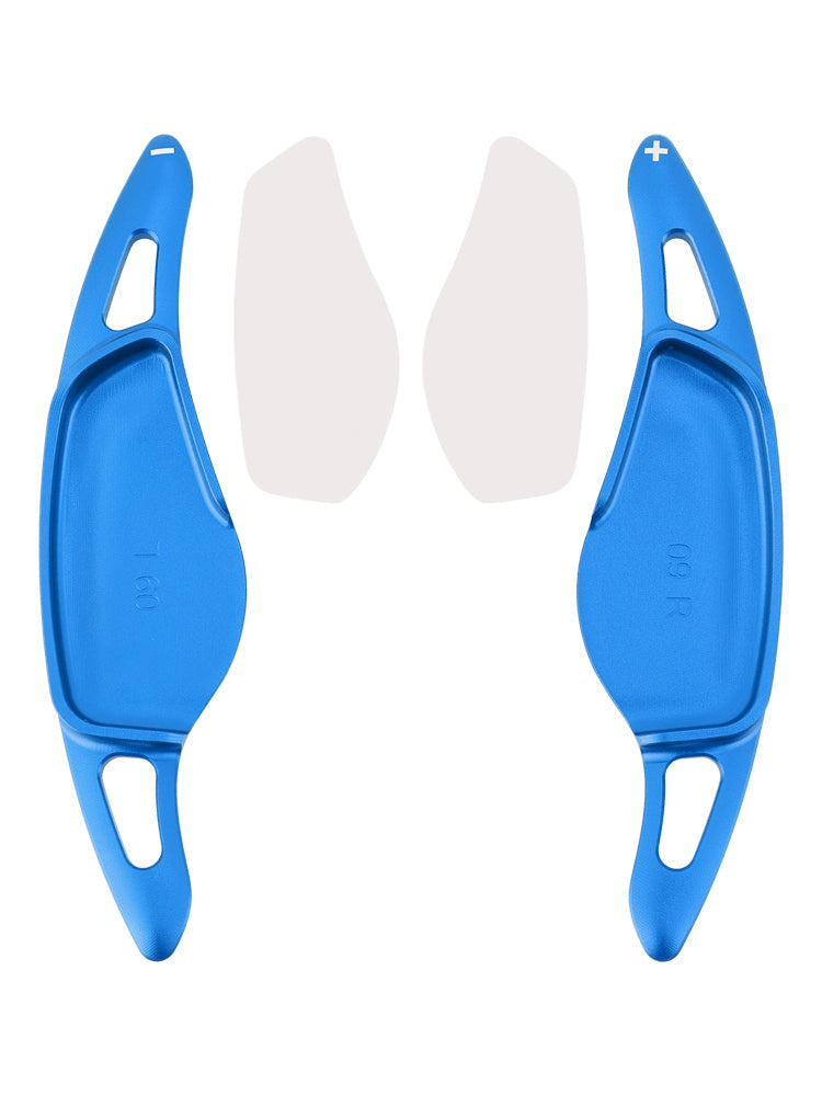 Blue Steering Wheel Paddle Shifter Extensions For BMW G20 G21 G30 G31 F40 F22 F23