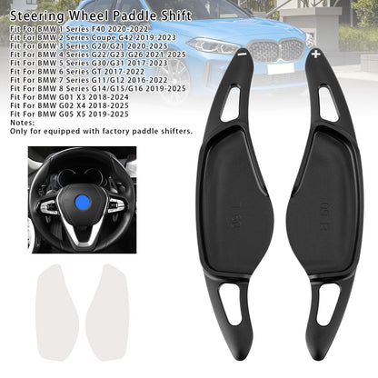 Black Steering Wheel Paddle Shifter Extensions For BMW G20 G21 G30 G31 F40 F22 F23