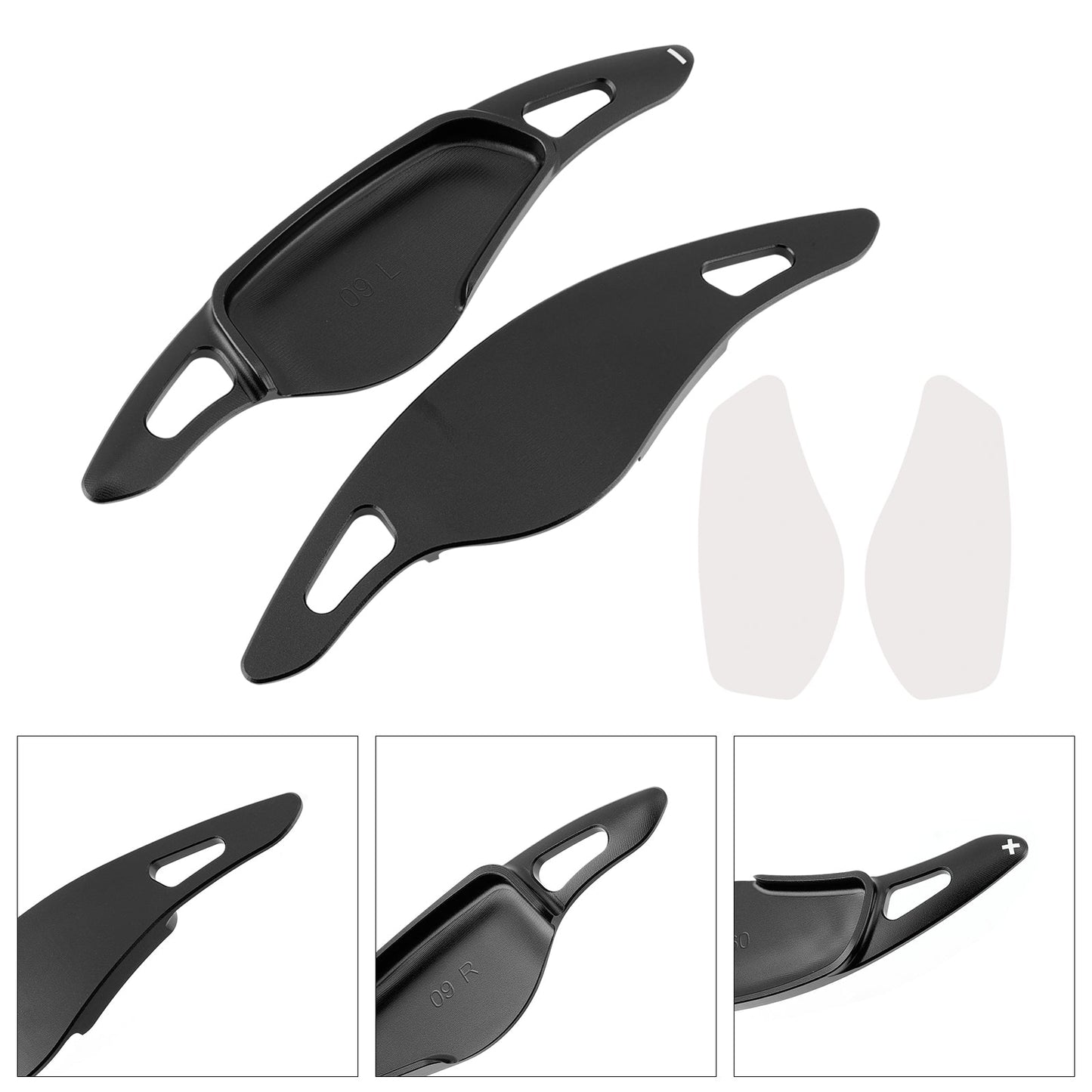 Black Steering Wheel Paddle Shifter Extensions For BMW G20 G21 G30 G31 F40 F22 F23