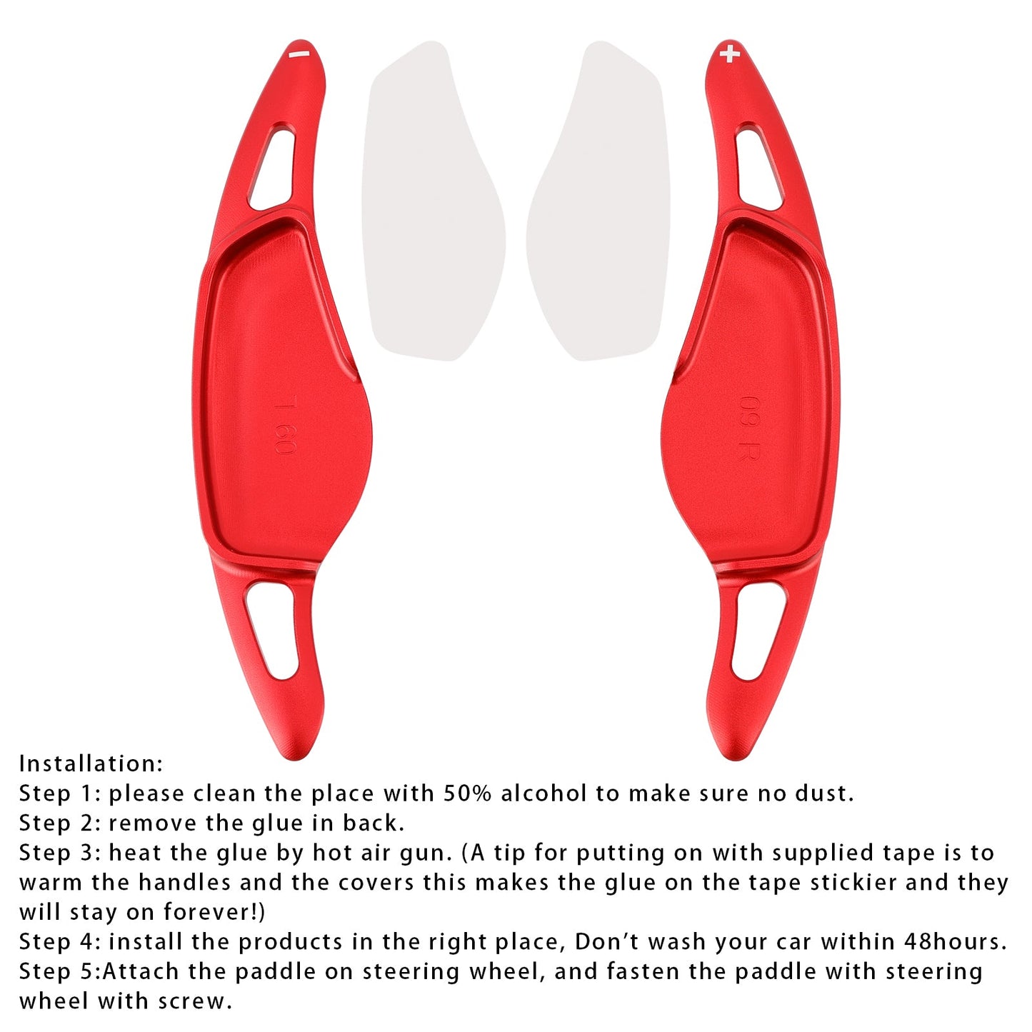 Red Steering Wheel Paddle Shifter Extensions For BMW G20 G21 G30 G31 F40 F22 F23