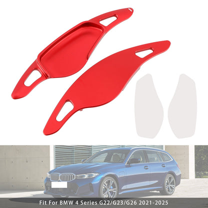 Red Steering Wheel Paddle Shifter Extensions For BMW G20 G21 G30 G31 F40 F22 F23