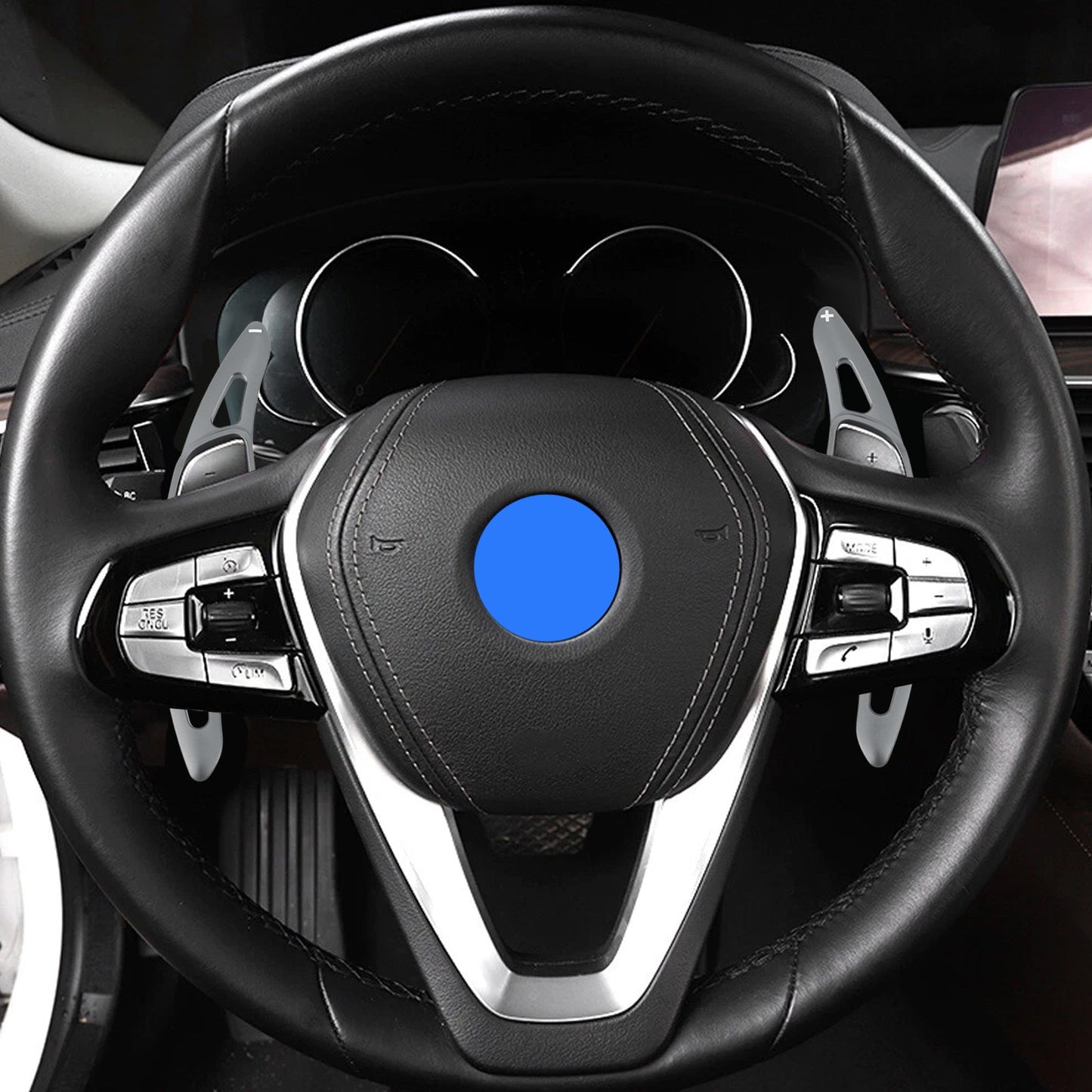 Grey Steering Wheel Paddle Shifter Extensions For BMW G20 G21 G30 G31 F40 F22 F23
