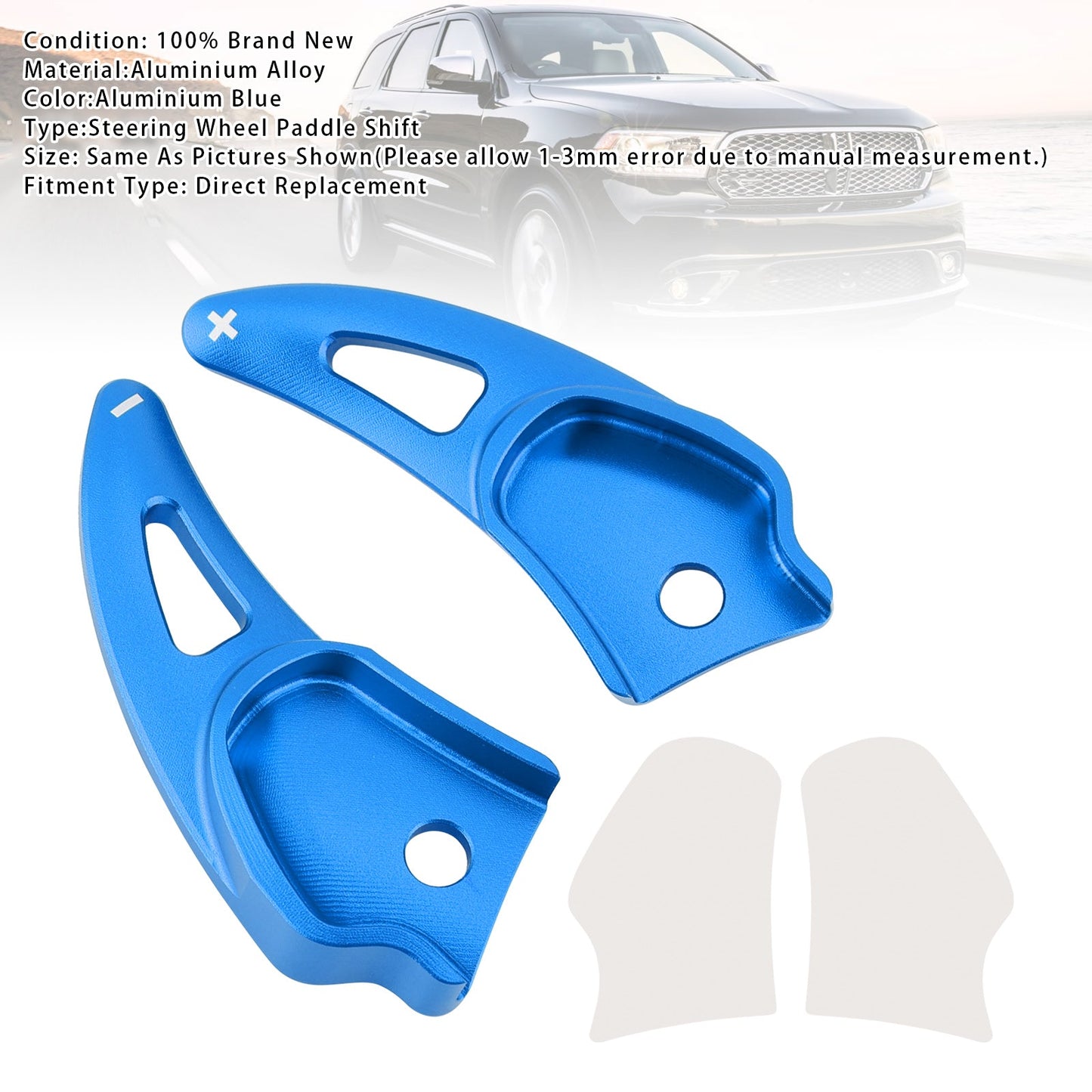Aluminium Blue Paddle Shifter Extension For Challenger Charger Durango Jeep SRT