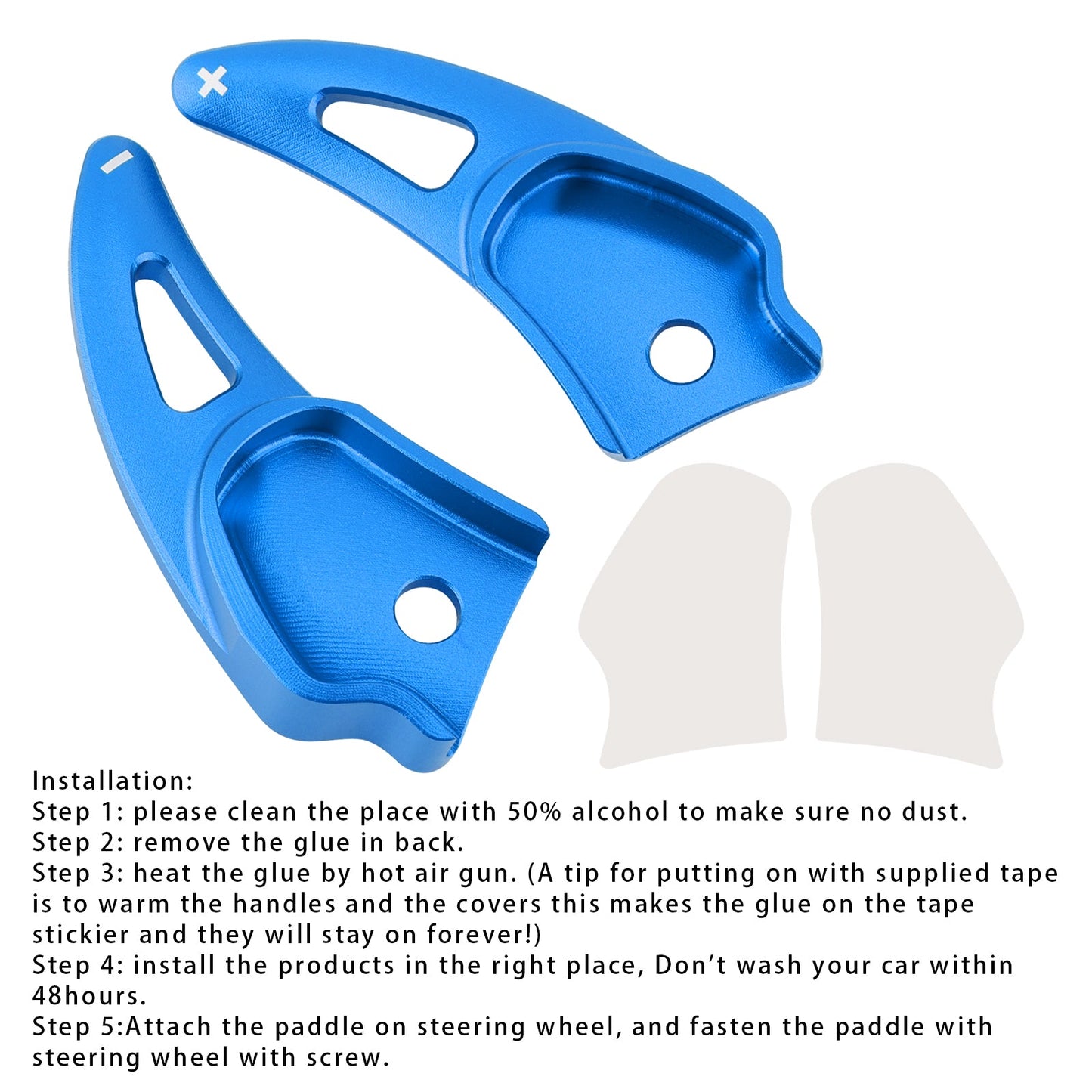 Aluminium Blue Paddle Shifter Extension For Challenger Charger Durango Jeep SRT