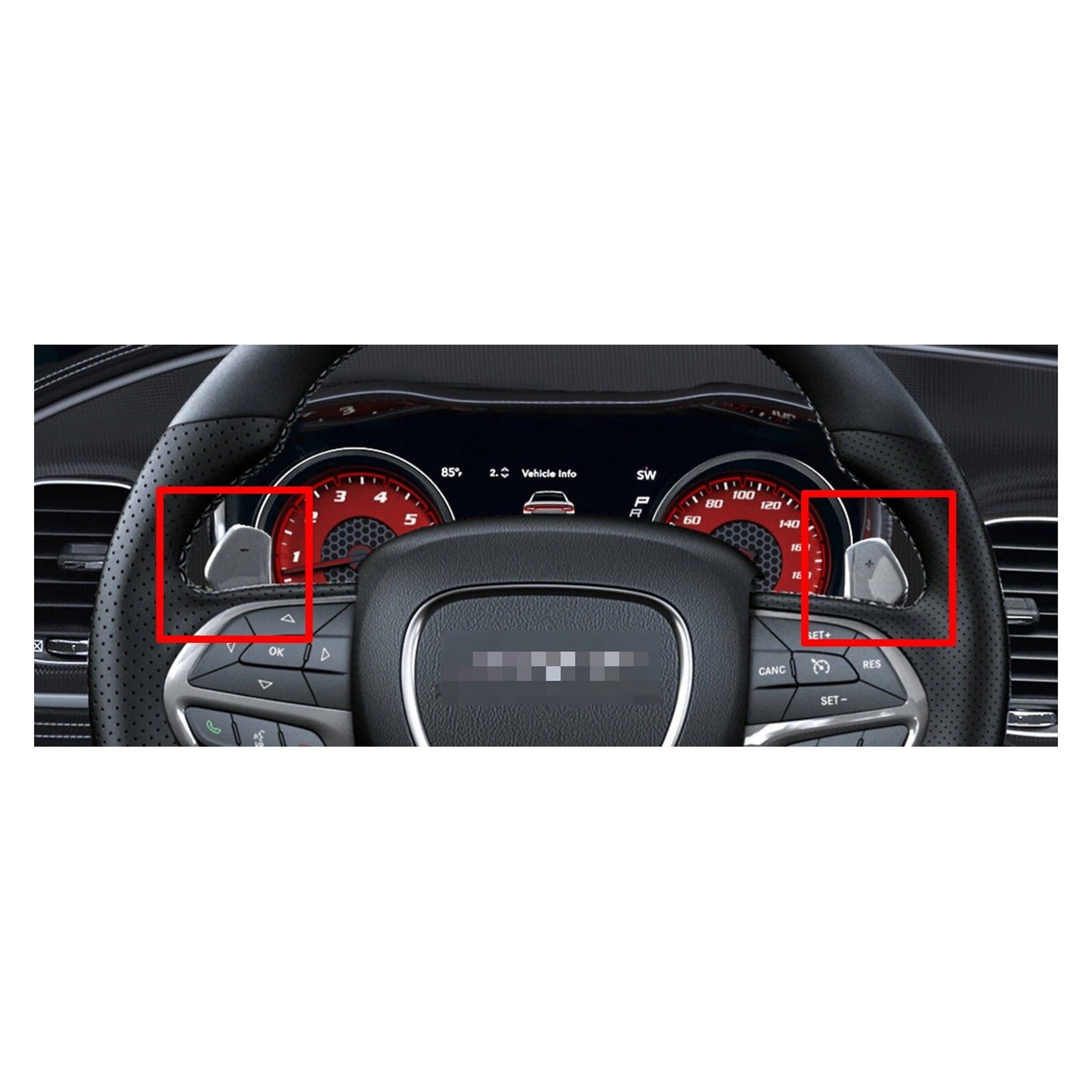 Aluminium Grey Paddle Shifter Extension For Challenger Charger Durango Jeep SRT
