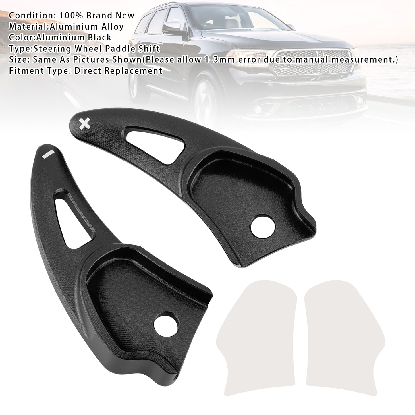 Aluminium Black Paddle Shifter Extension For Challenger Charger Durango Jeep SRT