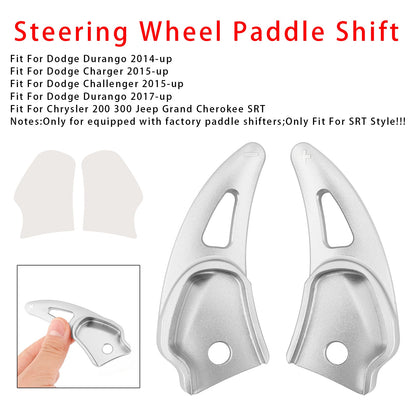 Aluminium Silver Paddle Shifter Extension For Challenger Charger Durango Jeep SRT