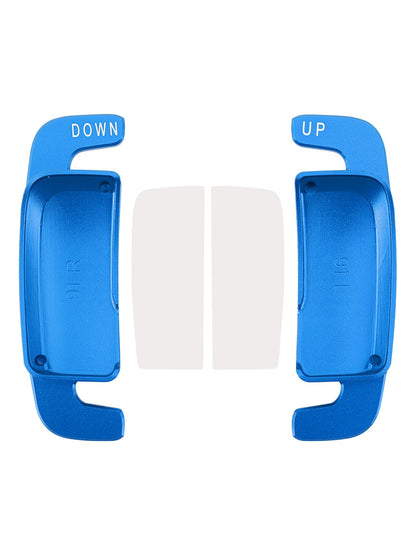 Aluminium Blue Steering Wheel Paddle Shifter Extension For Benz A C GLE 2022+