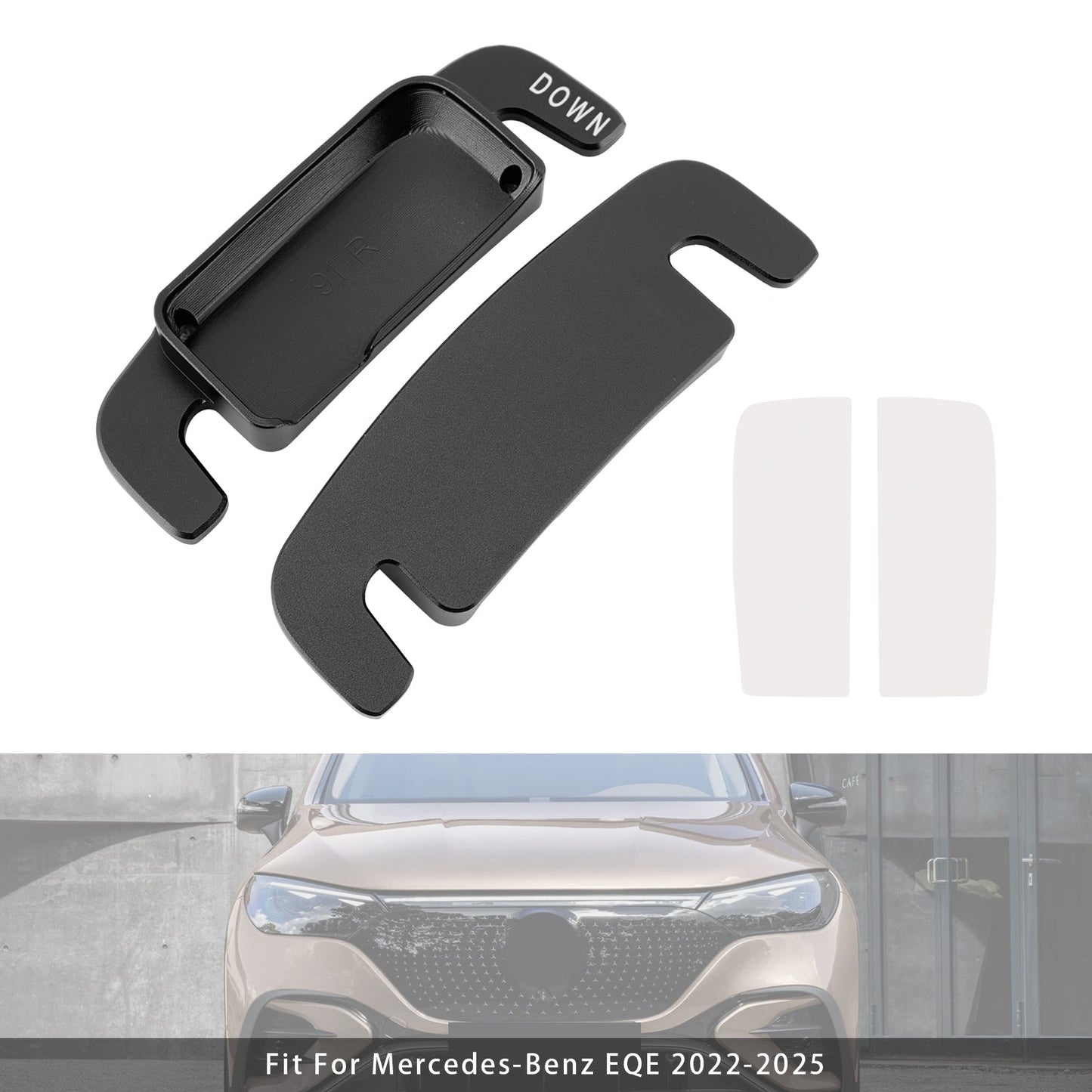 Aluminium Black Steering Wheel Paddle Shifter Extension For Benz A C GLE 2022+
