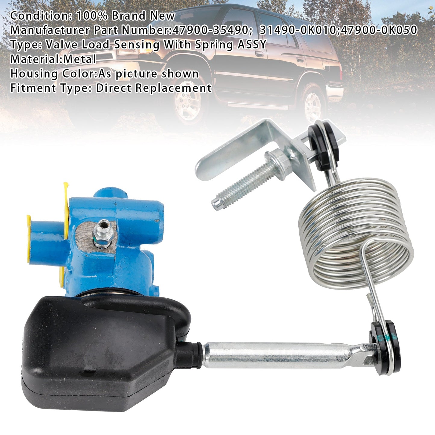Brake Load Sensing Valve With Spring ASSY For Toyota 4Runner Hilux 1995-2015
