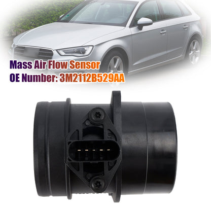 Mass Air Flow Sensor 3M2112B529AA For Ford VW Golf Audi A3 A4 Leon Octavia TDI