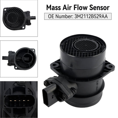 Mass Air Flow Sensor 3M2112B529AA For Ford VW Golf Audi A3 A4 Leon Octavia TDI