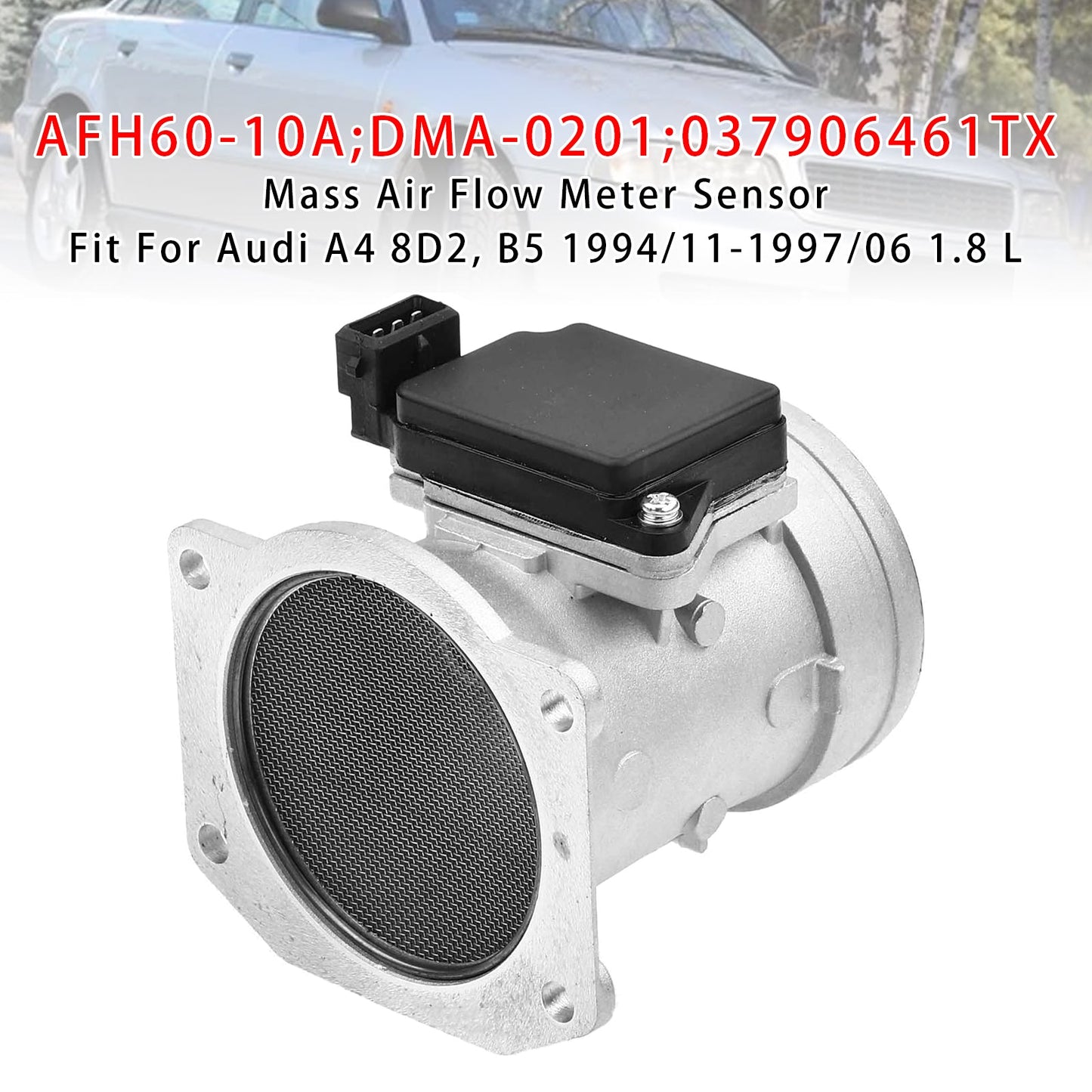 Audi A4 VW Golf III Cabriolet Corrado 037906461B Mass Air Flow Meter Sensor