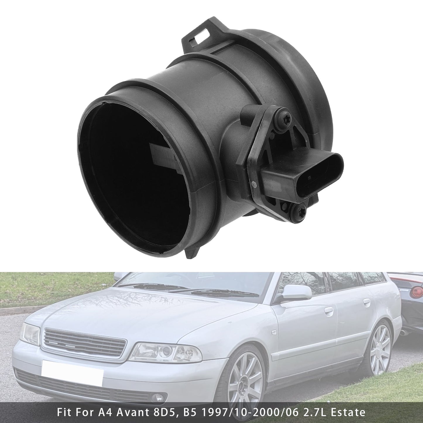 Audi A4 8D2 B5 A6 4B2 C5 2.7L 078906461B Mass Air Flow Meter Sensor