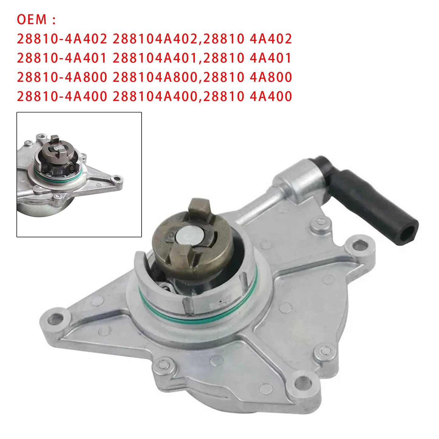 Vacuum Pump 28810-4A402 288104A400 For Hyundai Kia i800 iLoad Sorento 2006-2019
