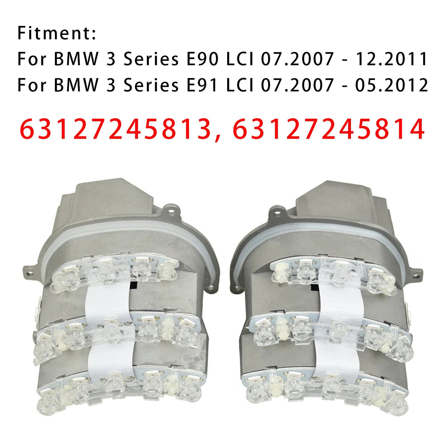 BMW 3 Series E90 E91 63127245813 63127245814 2x LED Turn Signal Headlight Control Unit Module