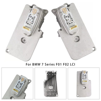 2X LED Headlight Module 63117339055 63117339056 For BMW 7 Series F01 F02 LCI