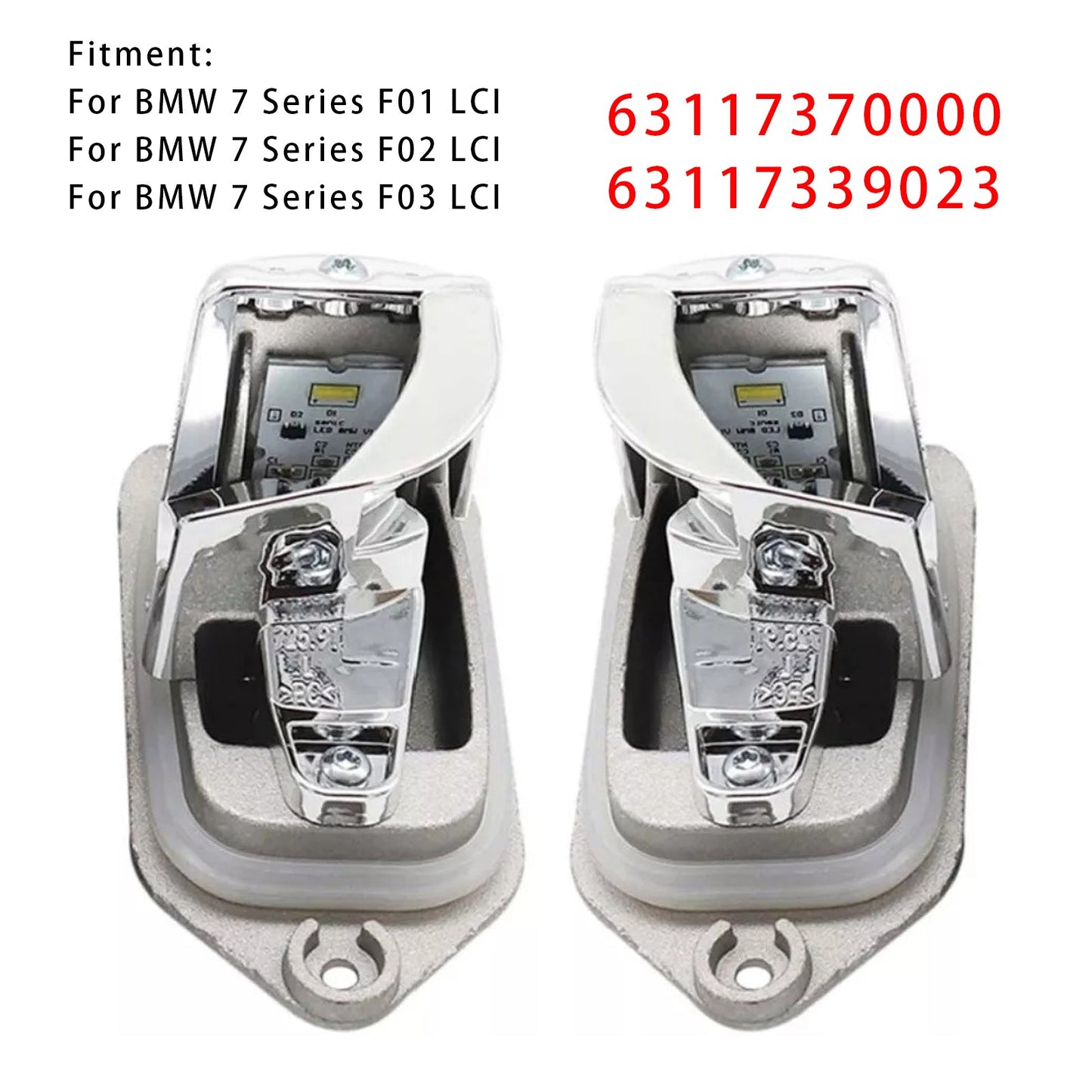 2X LED Headlight Module 63117370000,63117339023 For BMW 7 Series F01 F02 F03 2013-2015