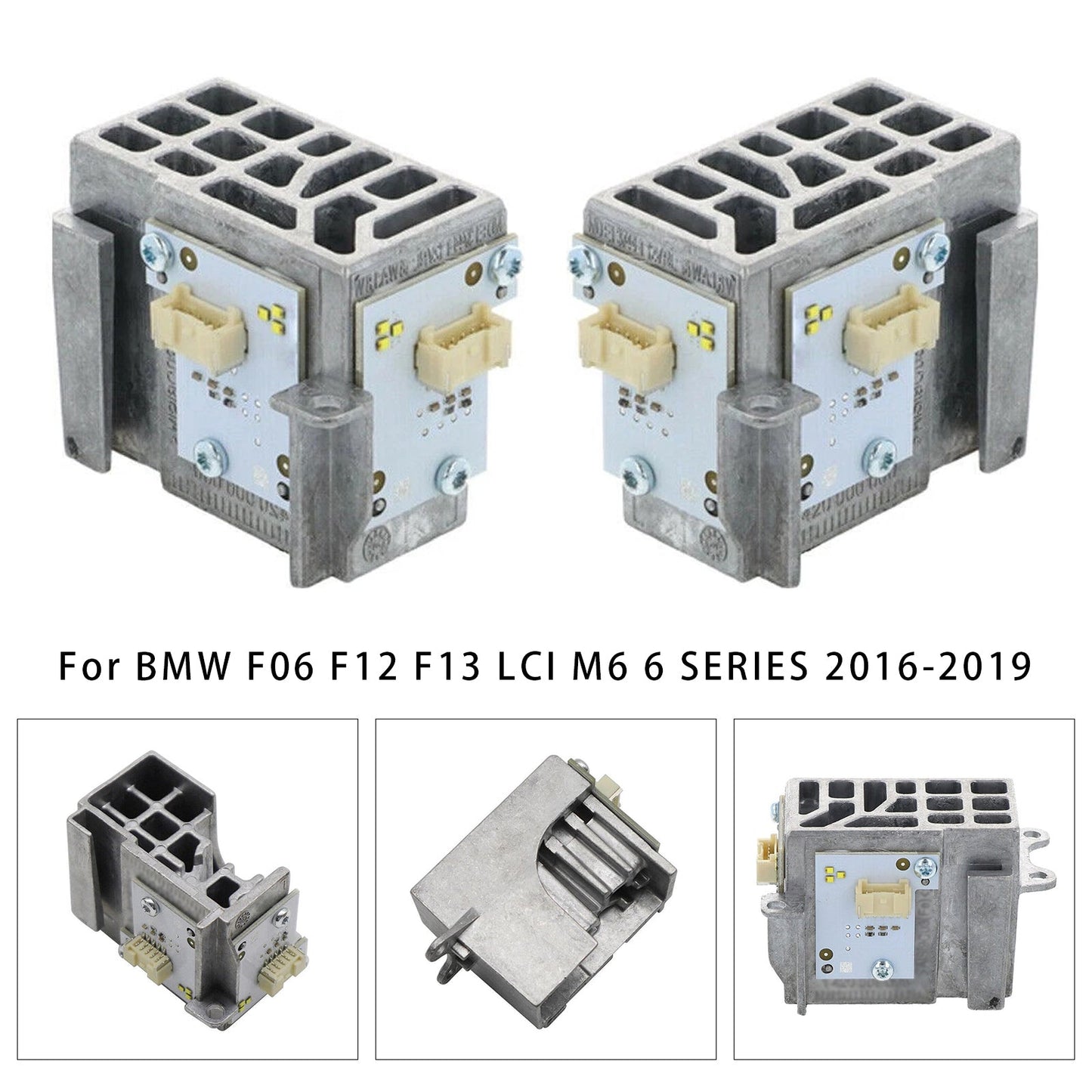2pcs Yellow Angel Eye DRL LED Module 63117394901 63117394902 For BMW F06 F12 F13 LCI M6 6 SERIES 2016-2019