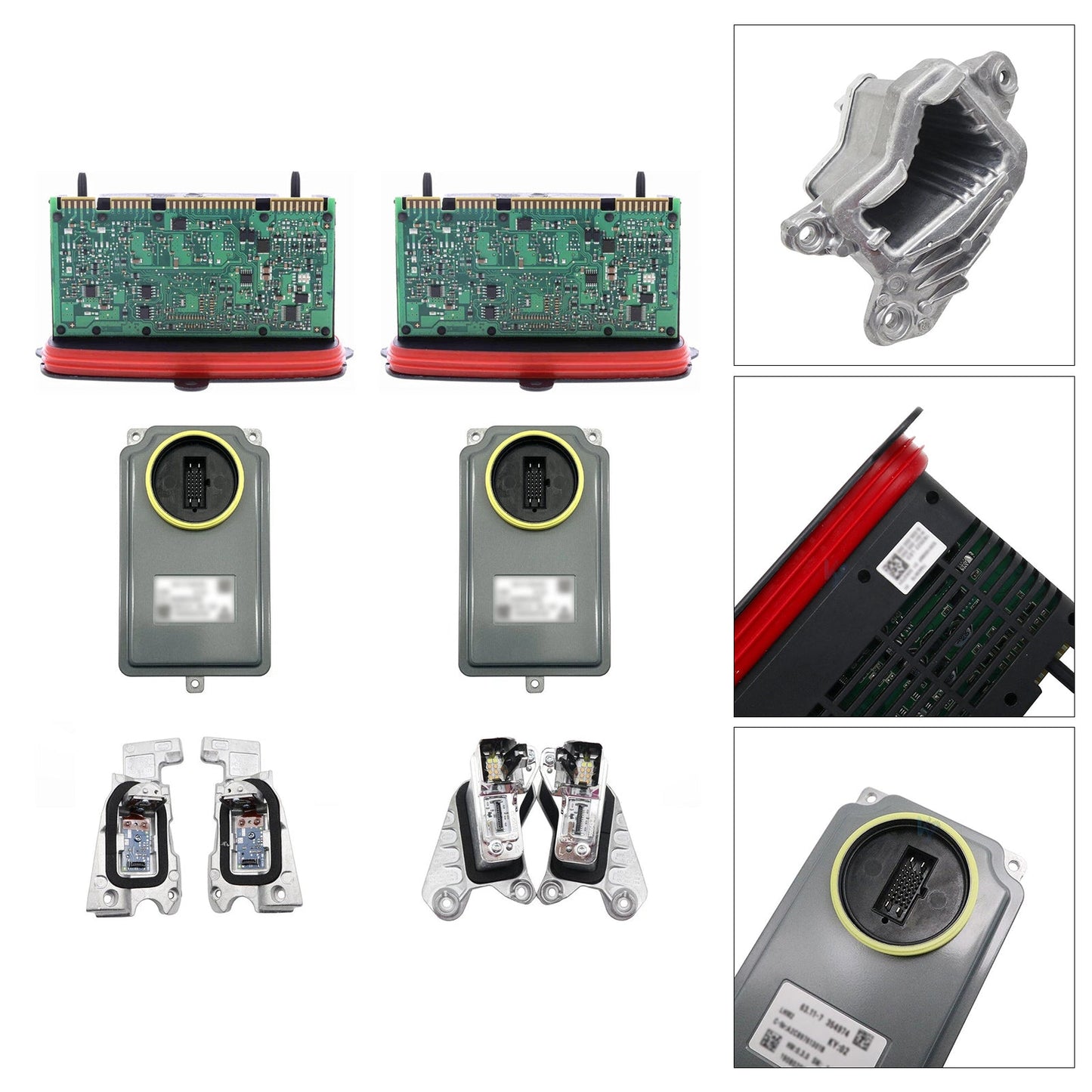8PCS Left+Right Adaptive LED Headlight Control Module Set For BMW 5' F07 F10 F11