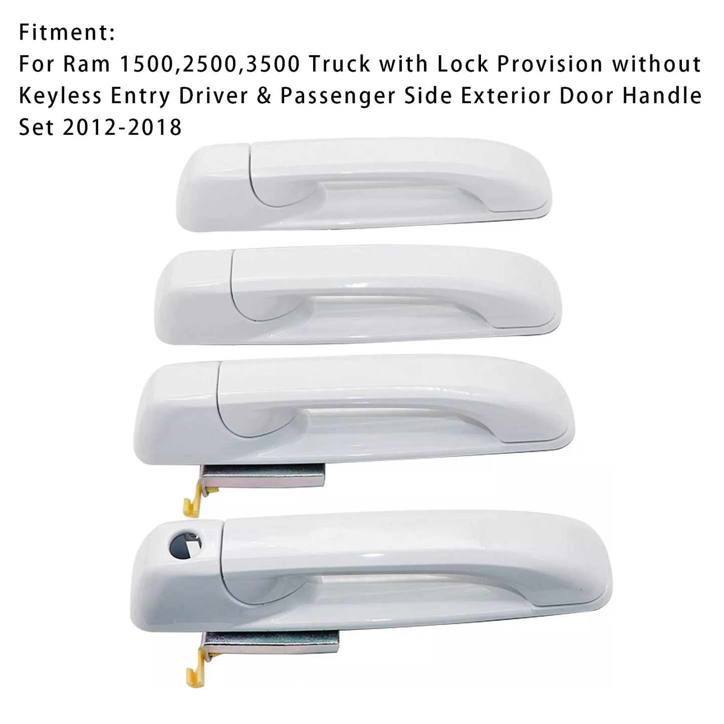 2012-2018 Dodge Ram 1500 2500 3500 4pcs Door Handles 1GH21GW7AF 1GH18GW7AD