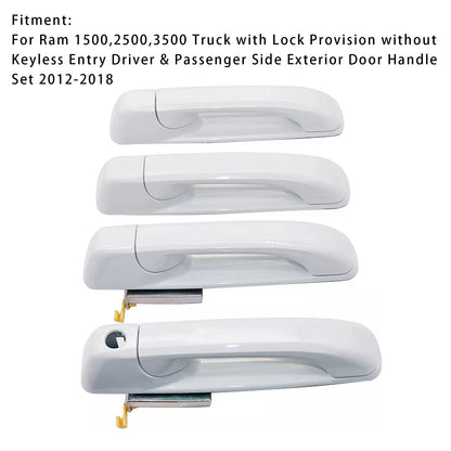 2012-2018 Dodge Ram 1500 2500 3500 4pcs Door Handles 1GH21GW7AF 1GH18GW7AD